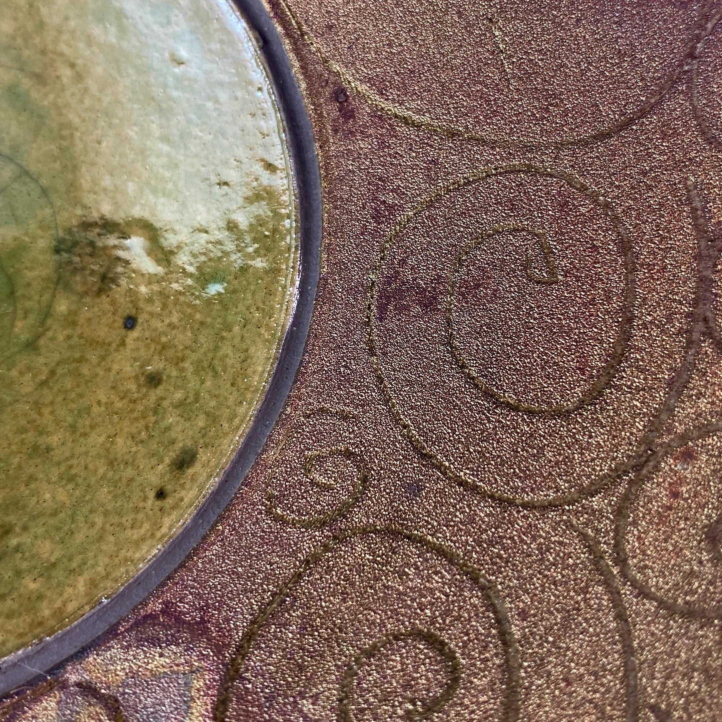 Handmade Lizzy Bowl, Raku Art Pottery, Decorative Pottery