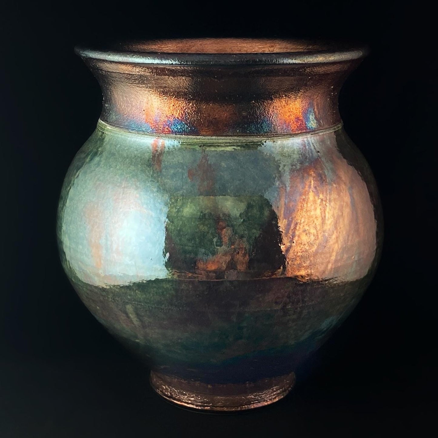 Handmade Maeve Vase, Raku Art Pottery, Decorative Pottery