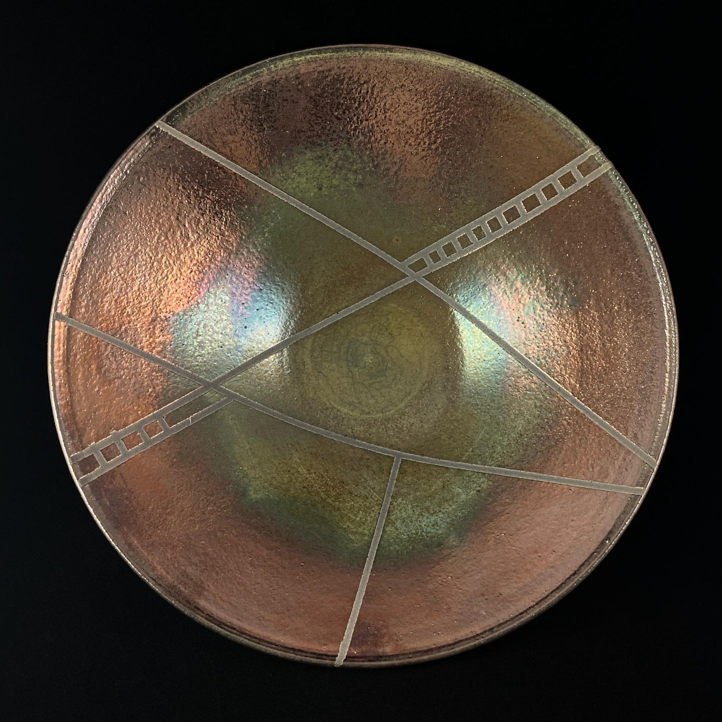 Handmade Mya Bowl, Raku Art Pottery, Decorative Pottery