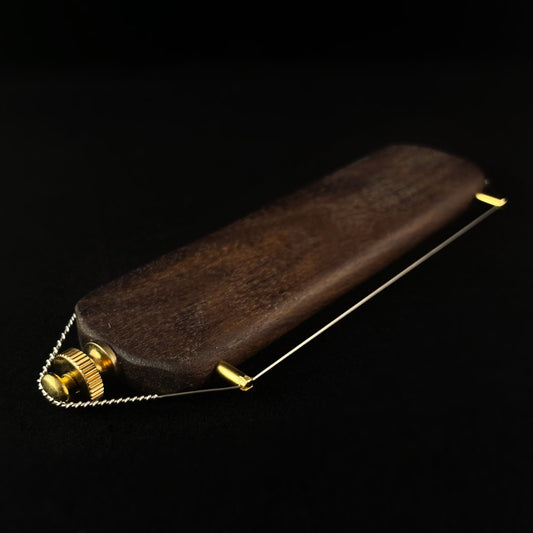 Handmade Natural Wood Handheld Wire Cheese Slicer, Walnut - Handmade in USA