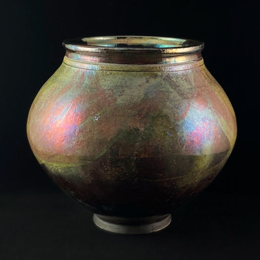 Handmade Nora Vase, Raku Art Pottery, Decorative Pottery
