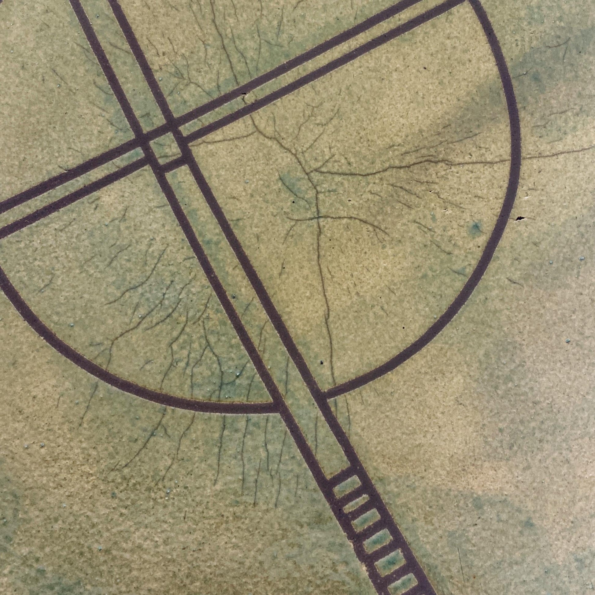 Handmade Quinn Plate, Raku Art Pottery, Decorative Pottery