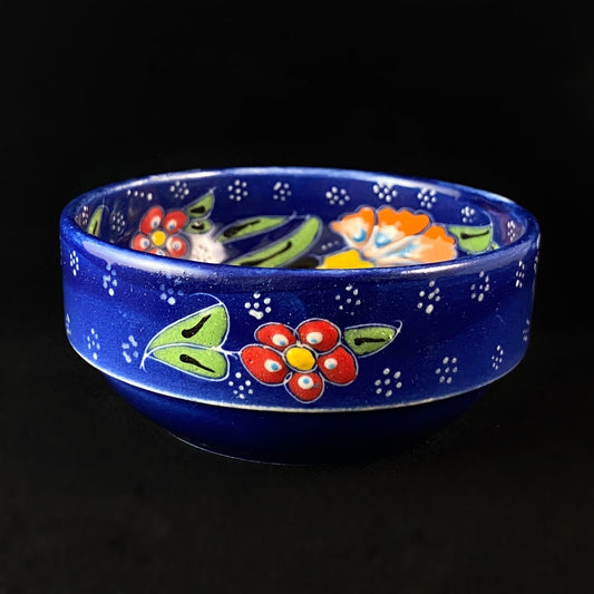 Handmade Small Bowl, Functional and Decorative Turkish Pottery, Cottagecore Style, Blue
