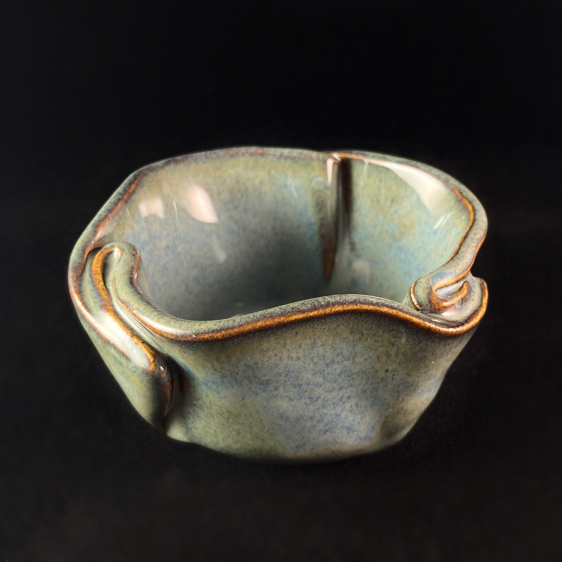 Handmade Tiny Pot with Serving Spoon, Functional and Decorative Pottery