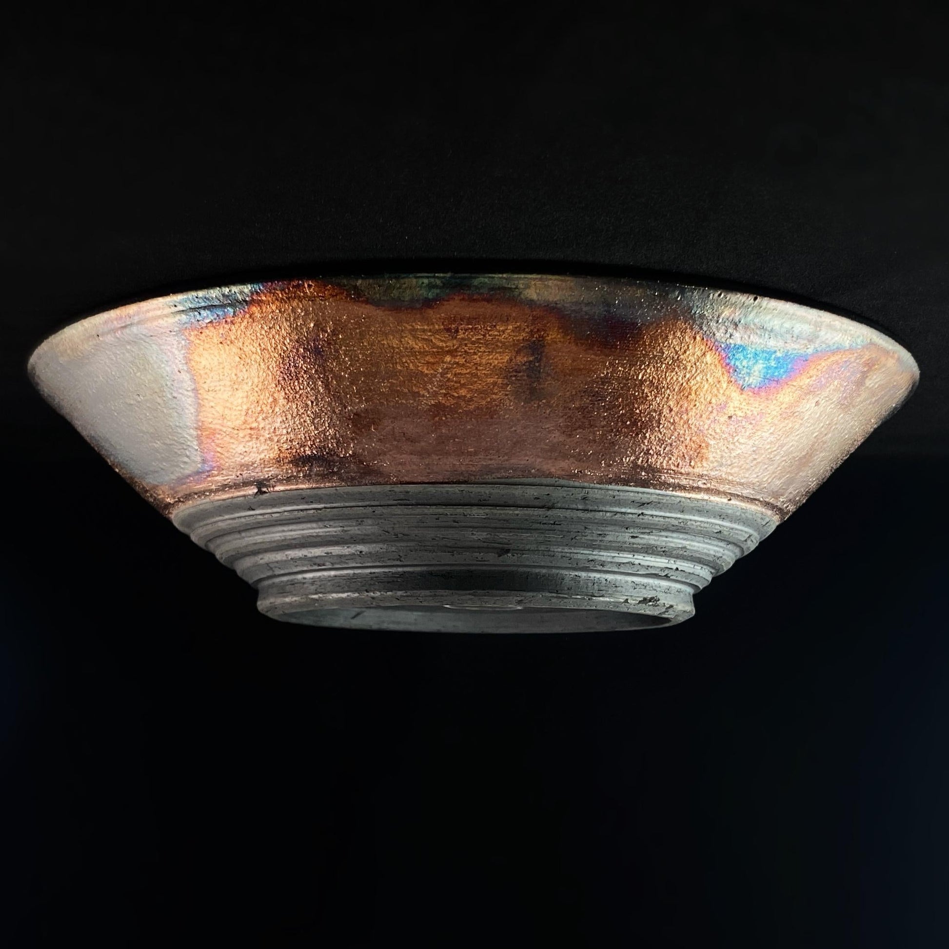 Handmade Victoria Bowl, Raku Art Pottery, Decorative Pottery