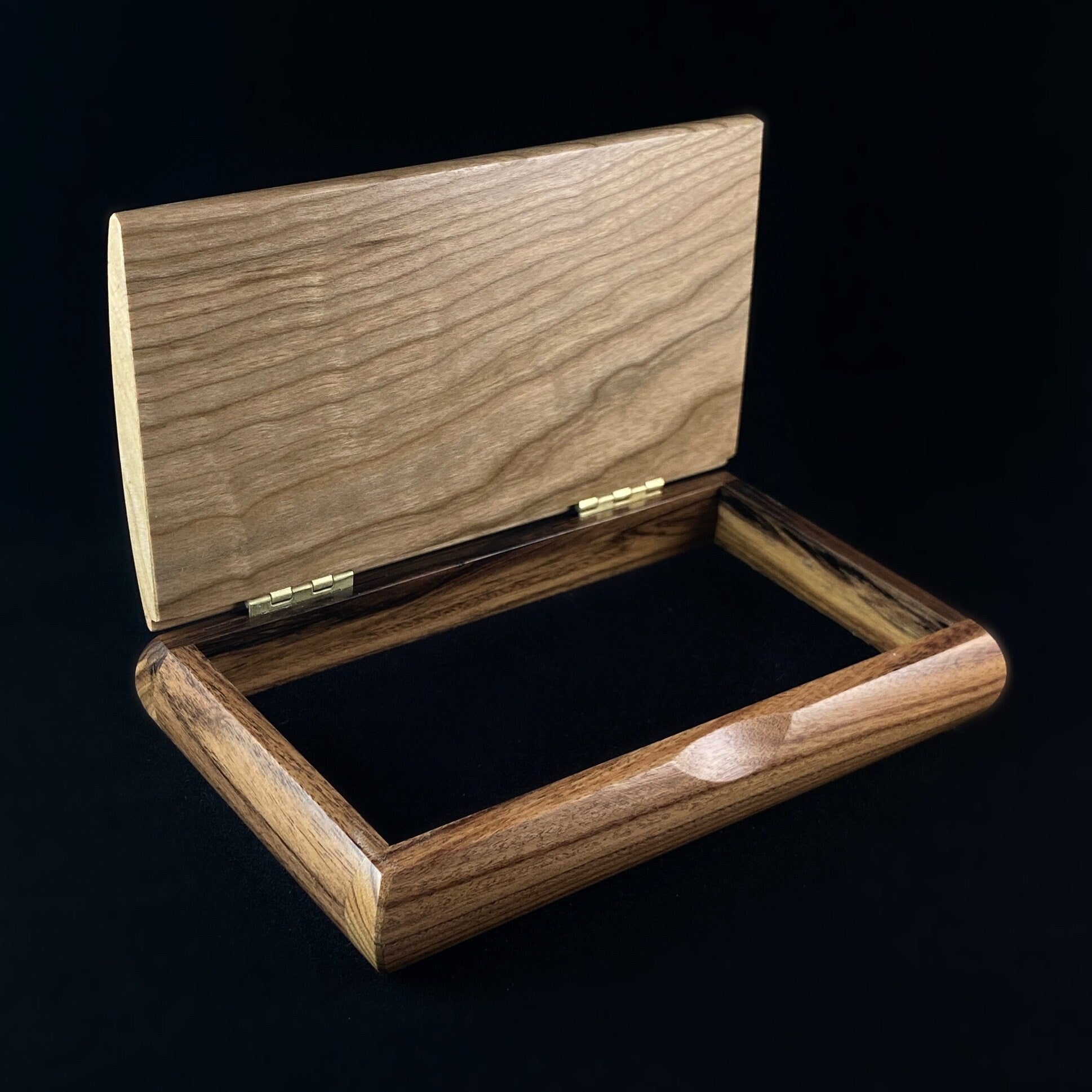 Handmade Wooden Box with Bolivian Rosewood and Cherry, Made in USA