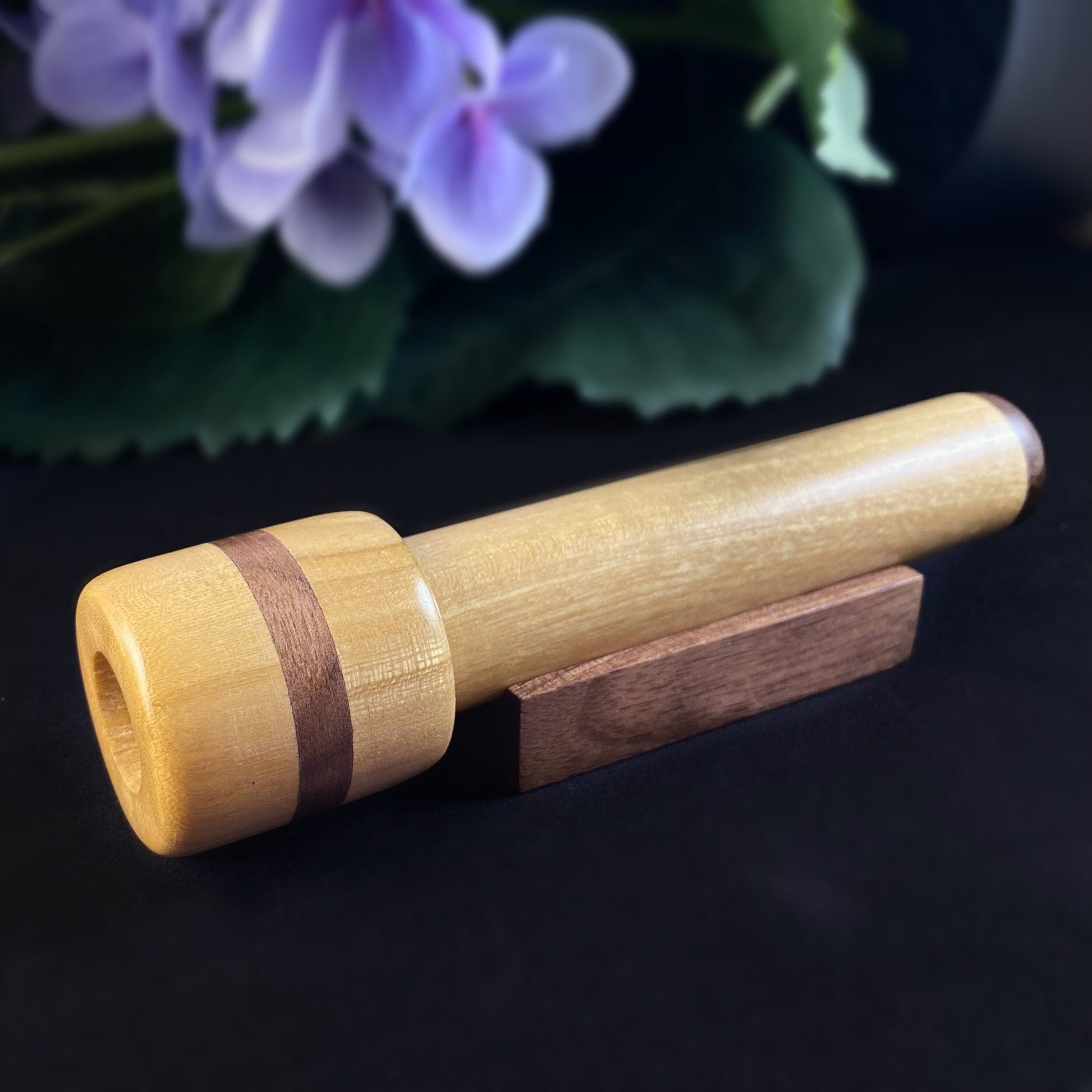 Handmade Wooden Small Rotating Head Kaleidoscope, Jalneem and Walnut