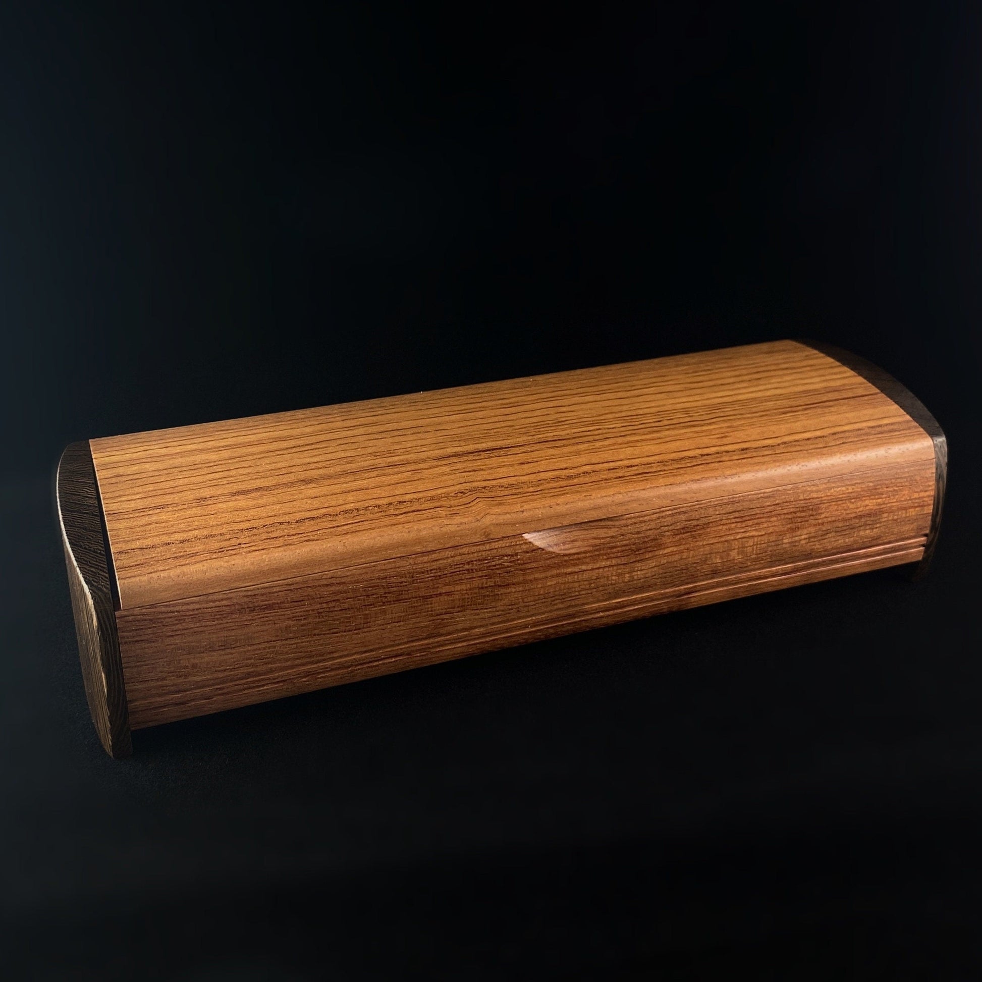 Handmade Wooden Treasure Chest with Bubinga and Wenge, Made in USA