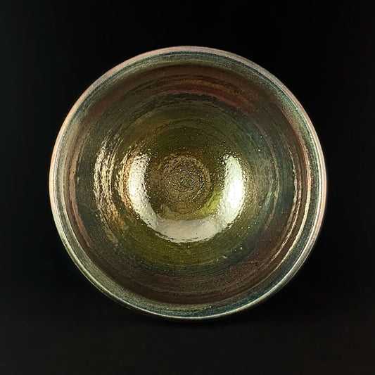 Handmade Zoe Bowl, Raku Art Pottery, Decorative Pottery
