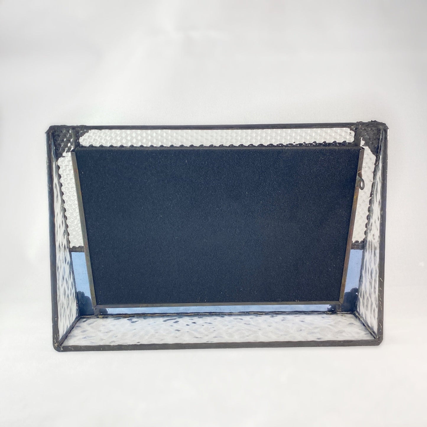 Horizontal 4x6 Blue Vintage-Style Glass Picture Frame -