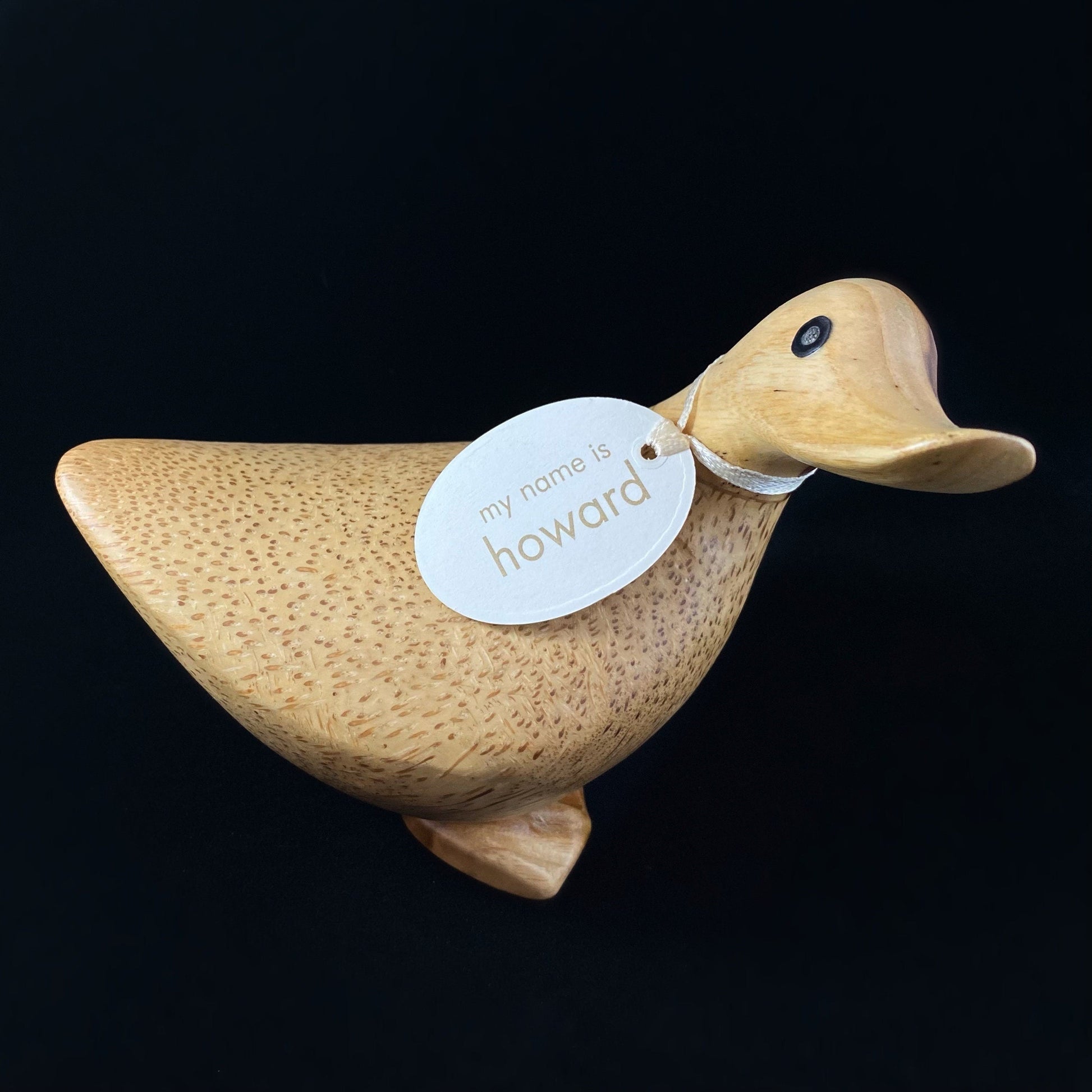 Howard - Hand-carved and Hand-painted Bamboo Duck