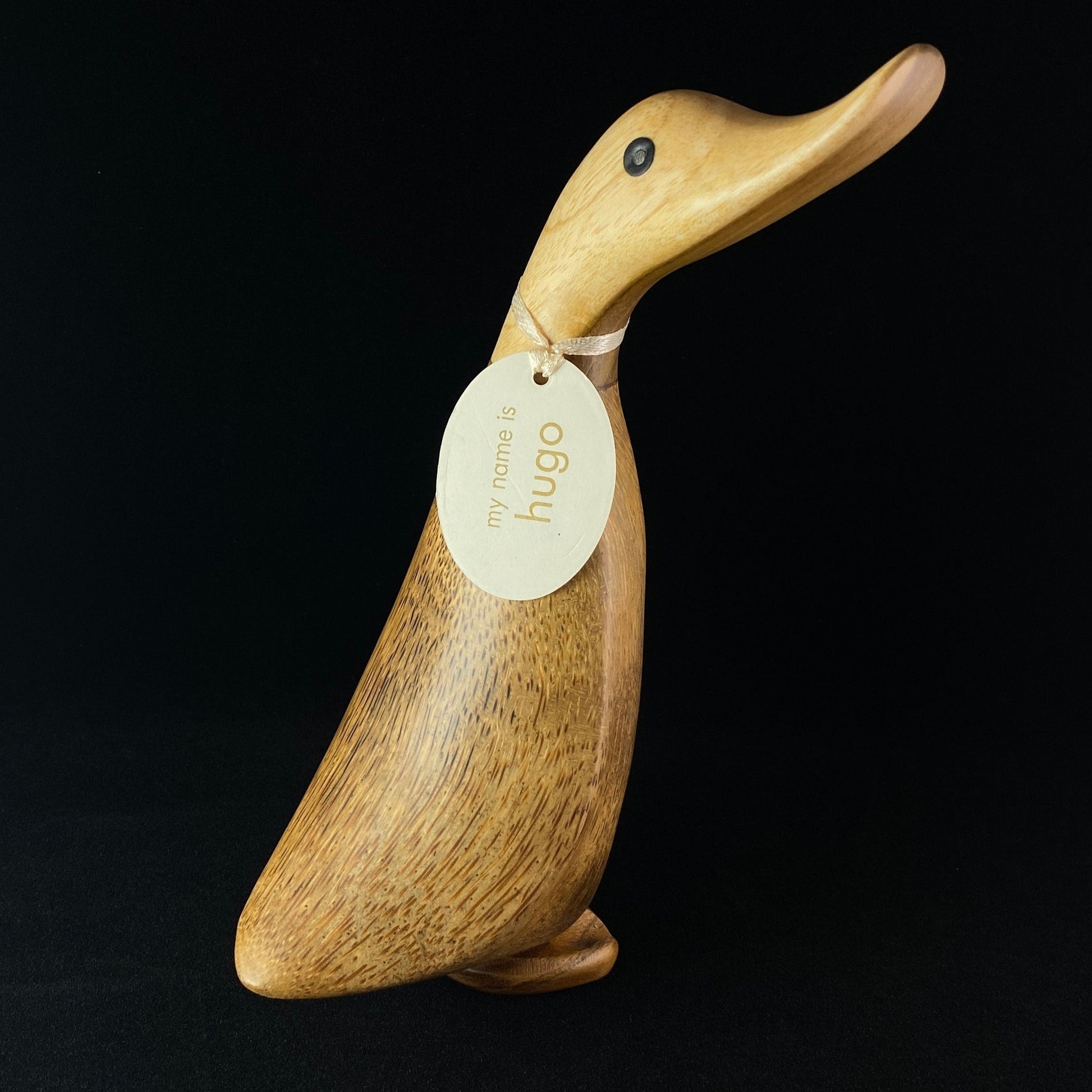 Hugo - Hand-carved and Hand-painted Bamboo Duck