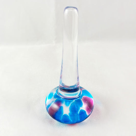 Hand Blown Glass Ring Holder, #8 - Unique Jewelry Storage, Made in USA
