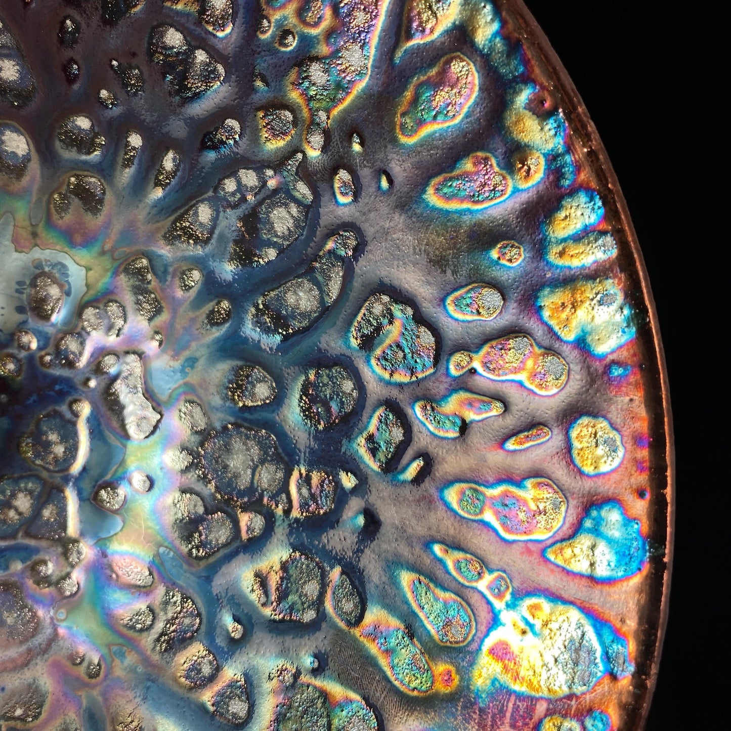 Handmade Clara Bowl, Raku Art Pottery, Decorative Pottery