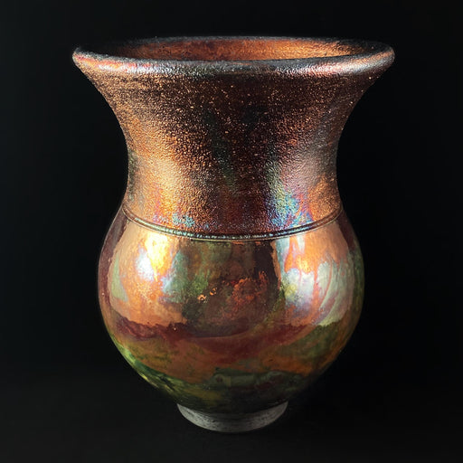 Handmade Jenny Vase, Raku Art Pottery, Decorative Pottery