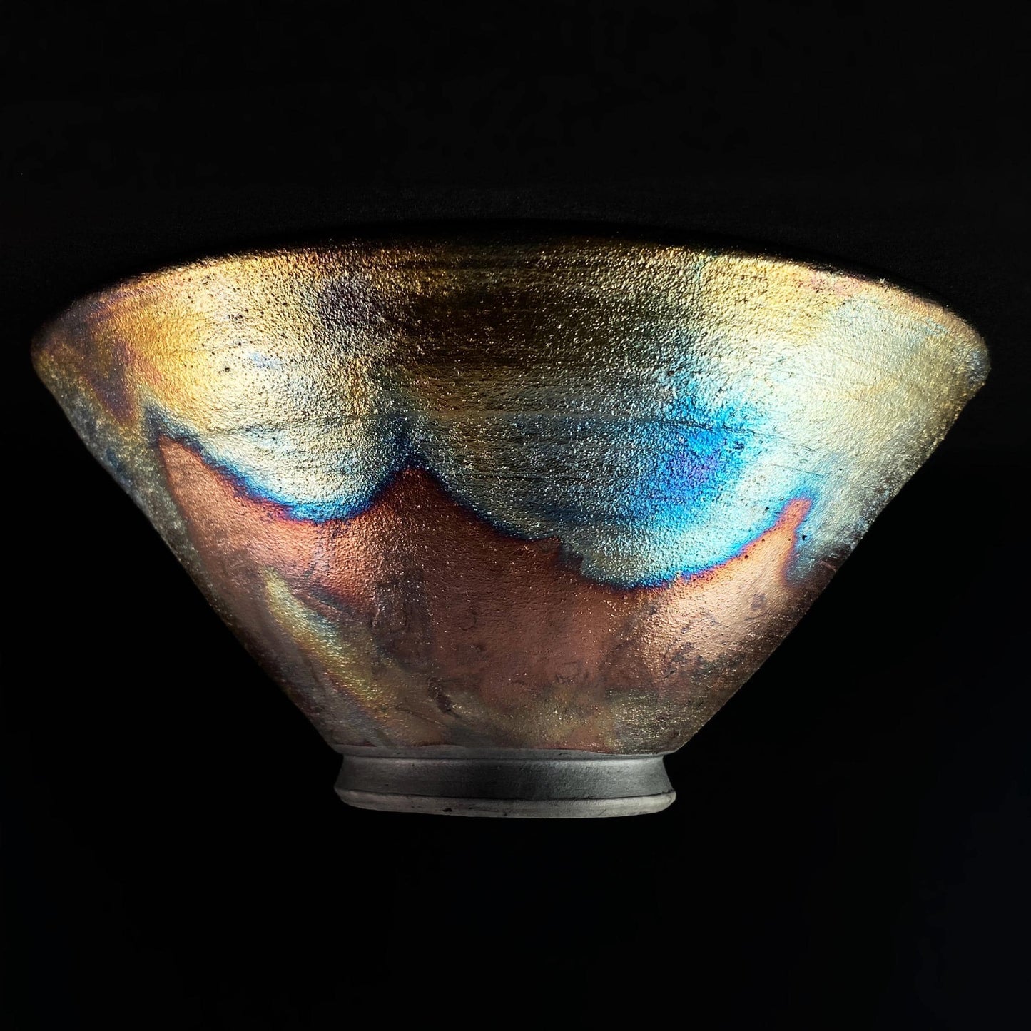 Handmade Charlotte Bowl, Raku Art Pottery, Decorative Pottery