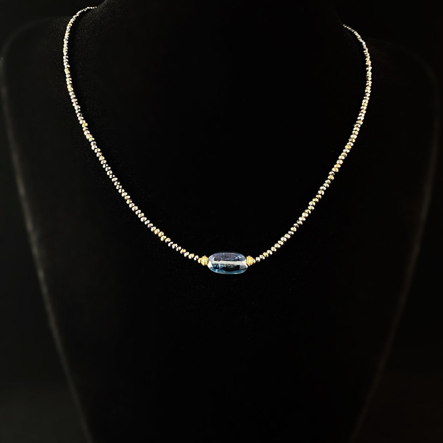 Dainty Kyanite Necklace, Handmade in USA - Avaasi