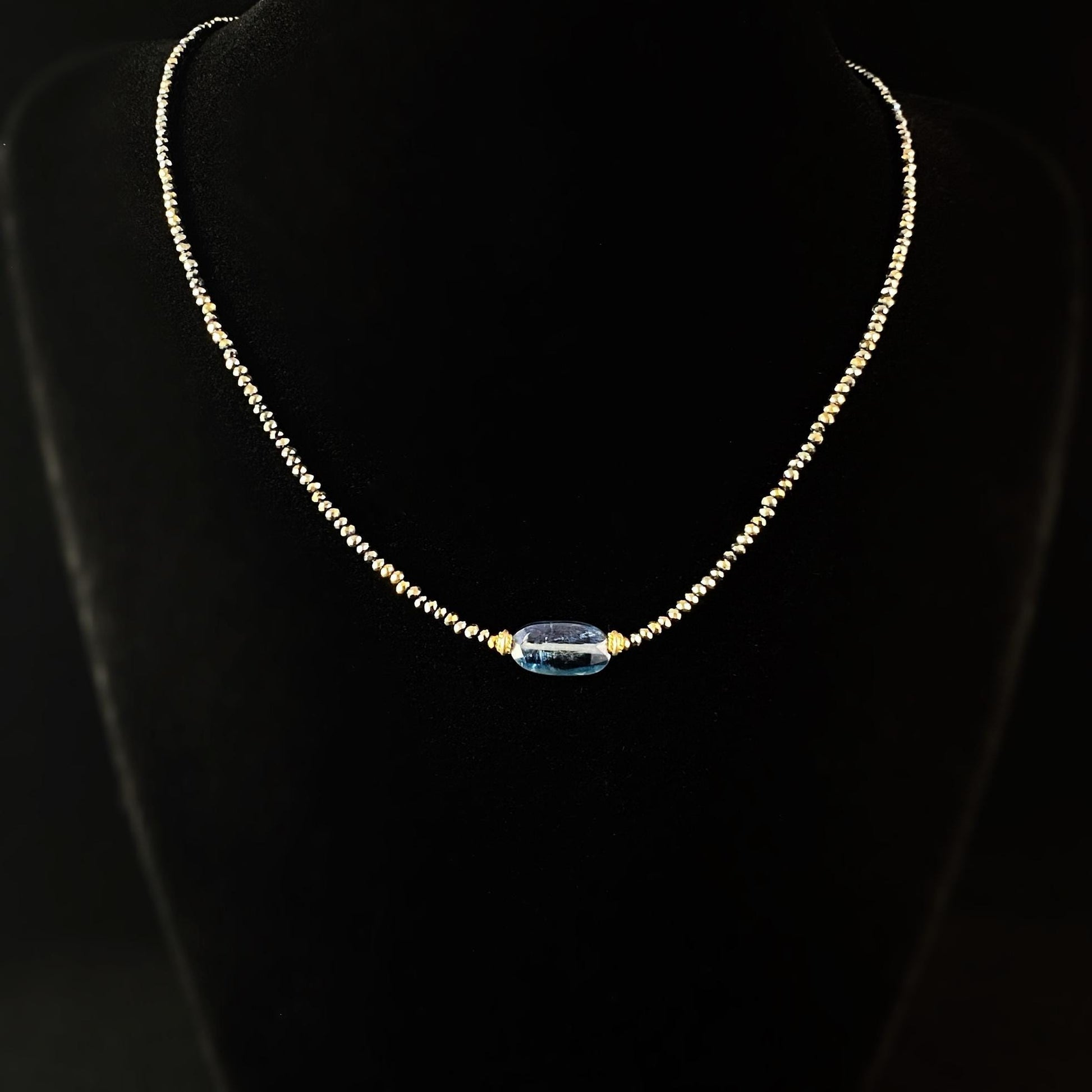 Dainty Kyanite Necklace, Handmade in USA - Avaasi