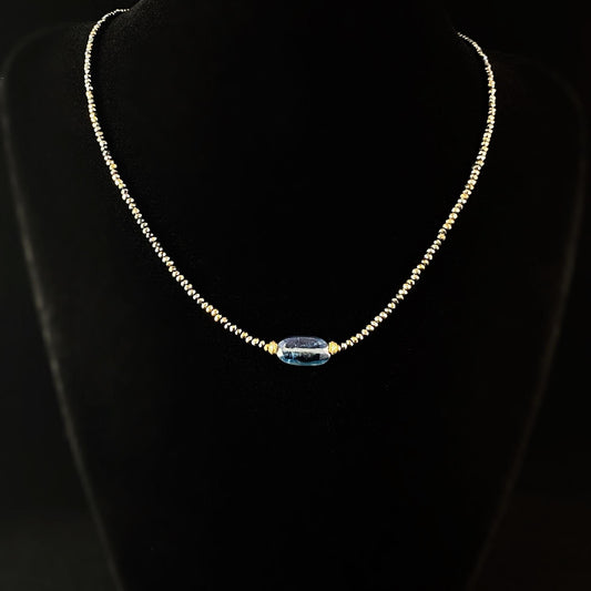 Dainty Kyanite Necklace, Handmade in USA - Avaasi