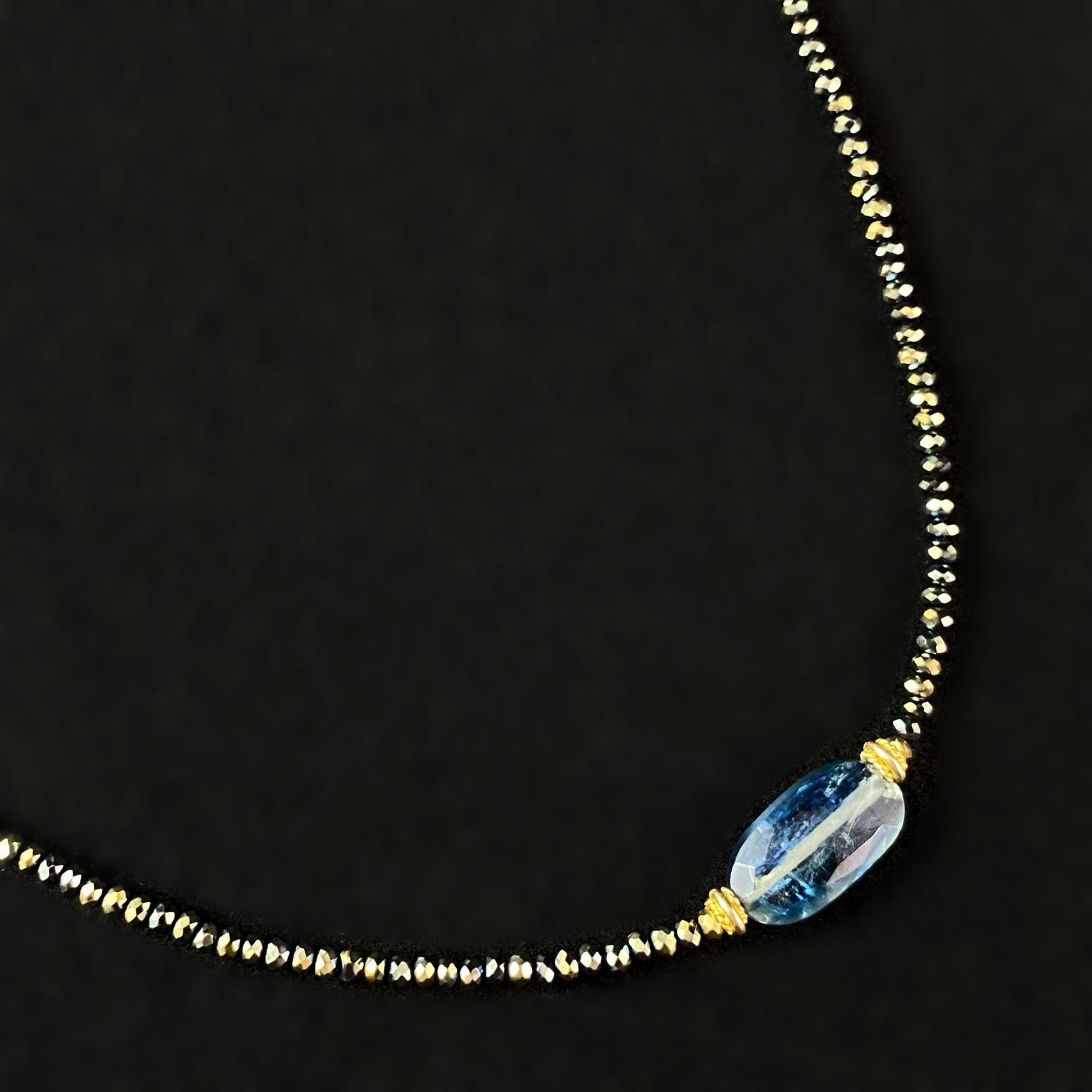 Dainty Kyanite Necklace, Handmade in USA - Avaasi