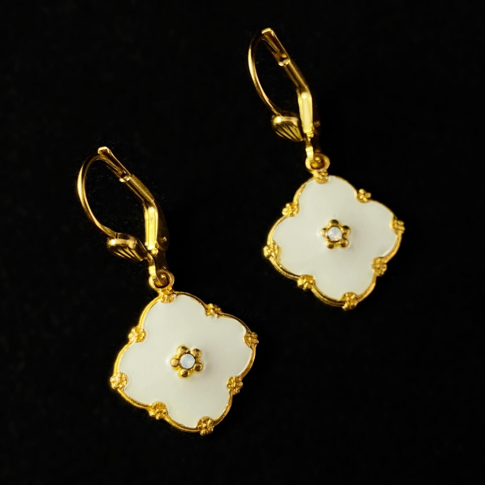 Elegant Enamel Earrings - La Vie Parisienne by Catherine Popesco
