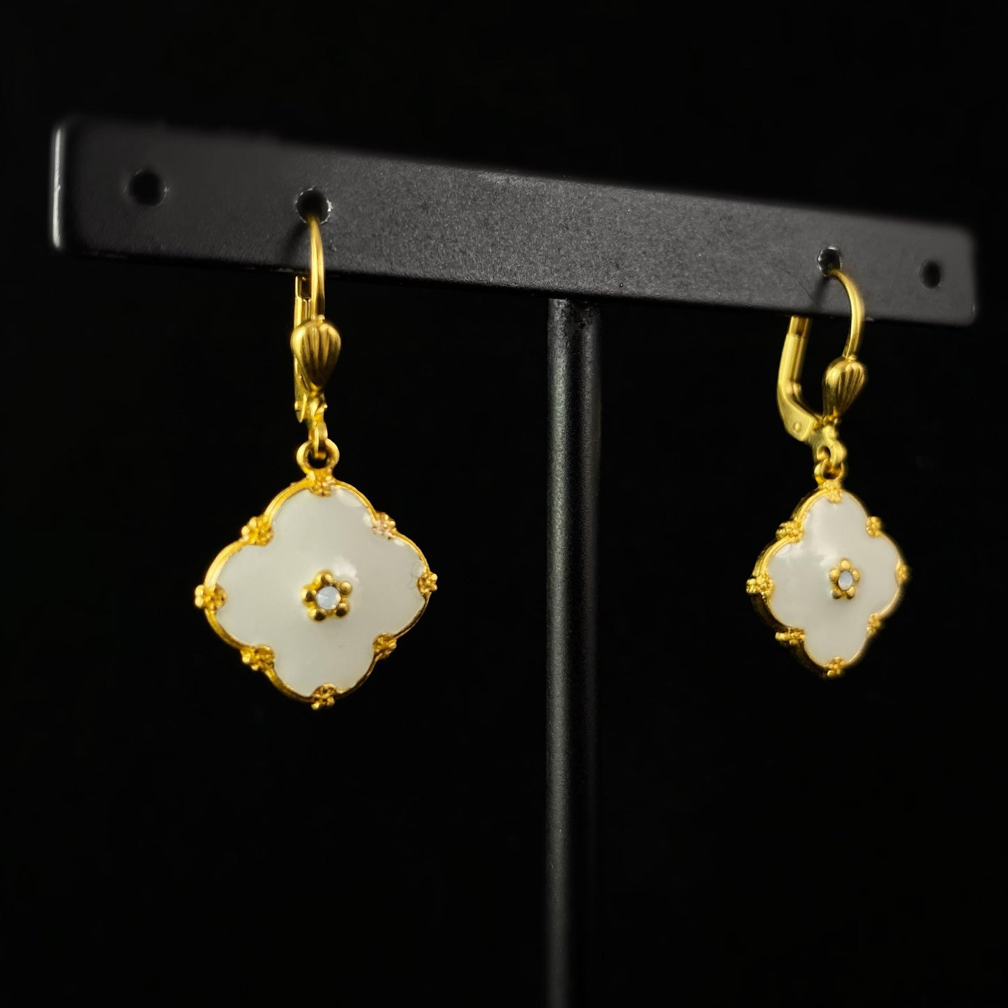 Elegant Enamel Earrings - La Vie Parisienne by Catherine Popesco