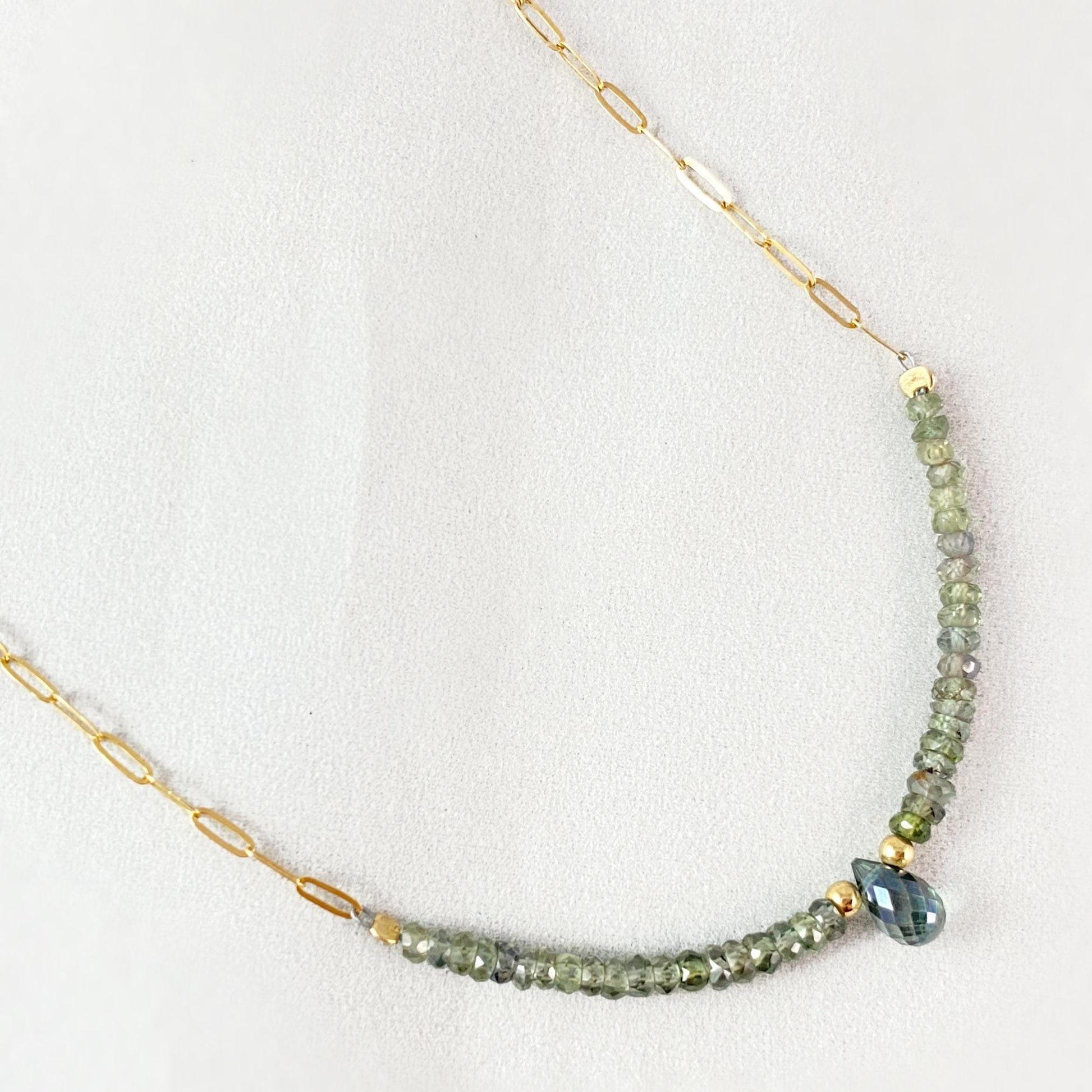 Delicate Teardrop Necklace, Handmade in USA - Avaasi