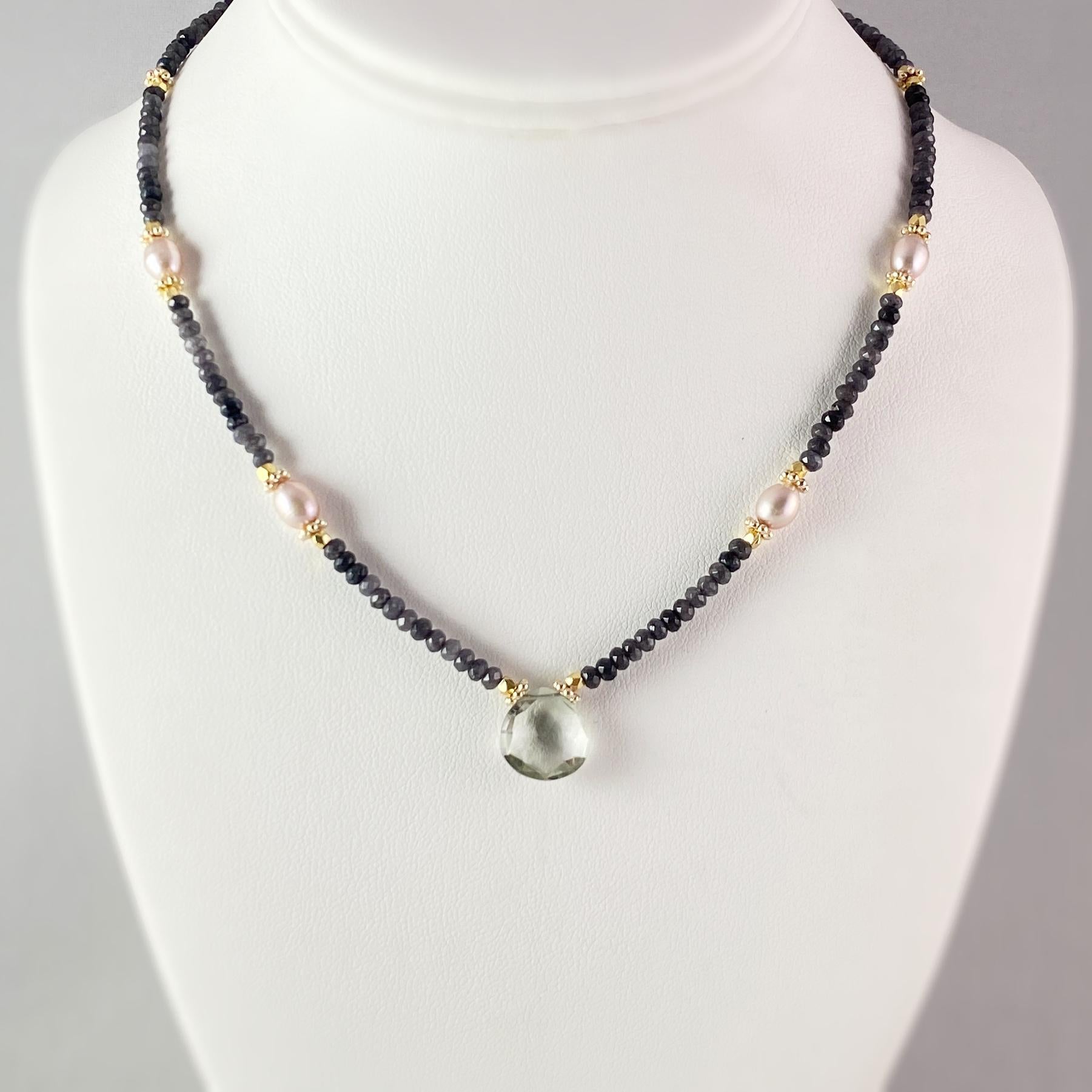 Beaded Teardrop Necklace, Handmade in USA - Avaasi