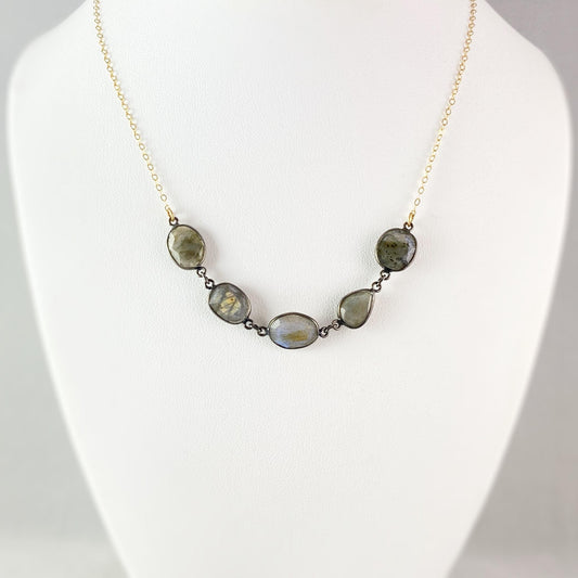 Labradorite Necklace, Handmade in USA - Avaasi