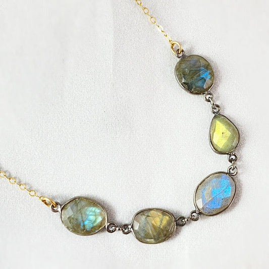 Labradorite Necklace, Handmade in USA - Avaasi