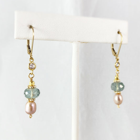 Pearl Drop Earrings, Handmade in USA - Avaasi