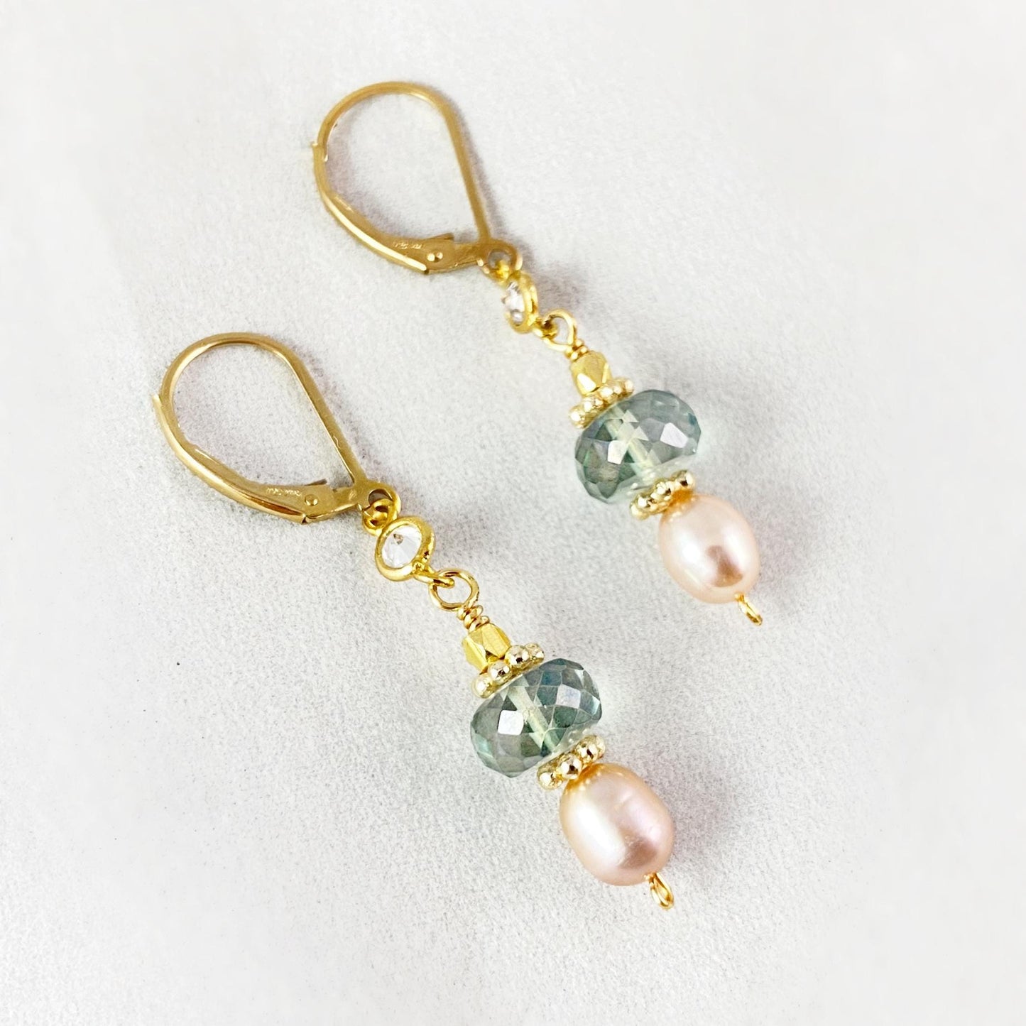 Pearl Drop Earrings, Handmade in USA - Avaasi