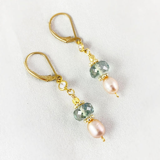 Pearl Drop Earrings, Handmade in USA - Avaasi