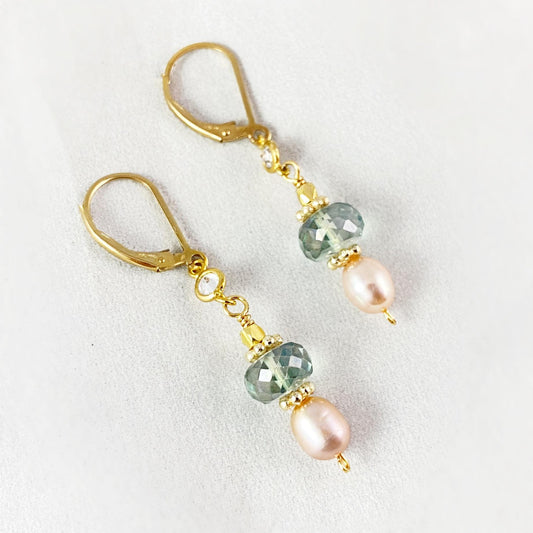 Pearl Drop Earrings, Handmade in USA - Avaasi