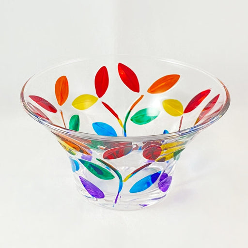 Venetian Glass Rainbow Tree of Life Dish - Handmade in Italy, Colorful Murano Glass