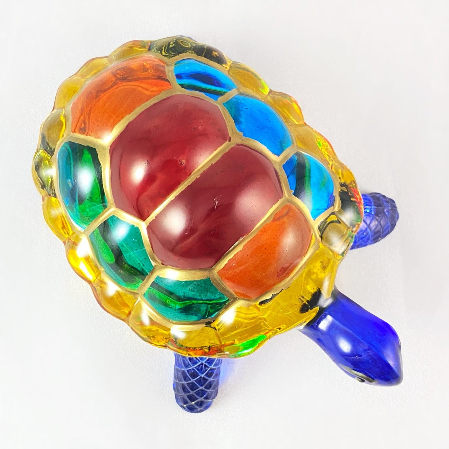 Venetian Glass Turtle - Handmade in Italy, Colorful Murano Glass