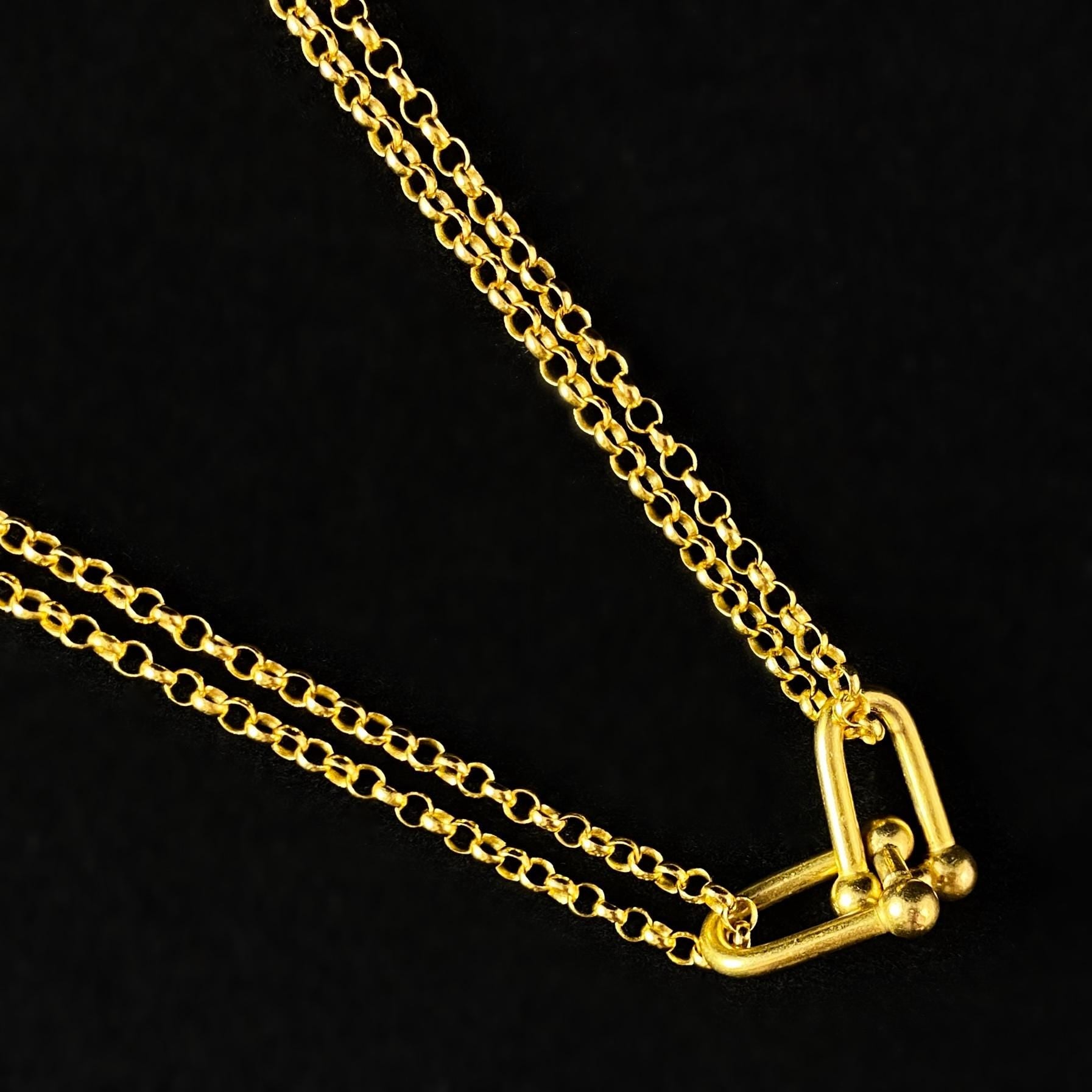 Double Chain Ulink Necklace - La Vie Parisienne by Catherine Popesco