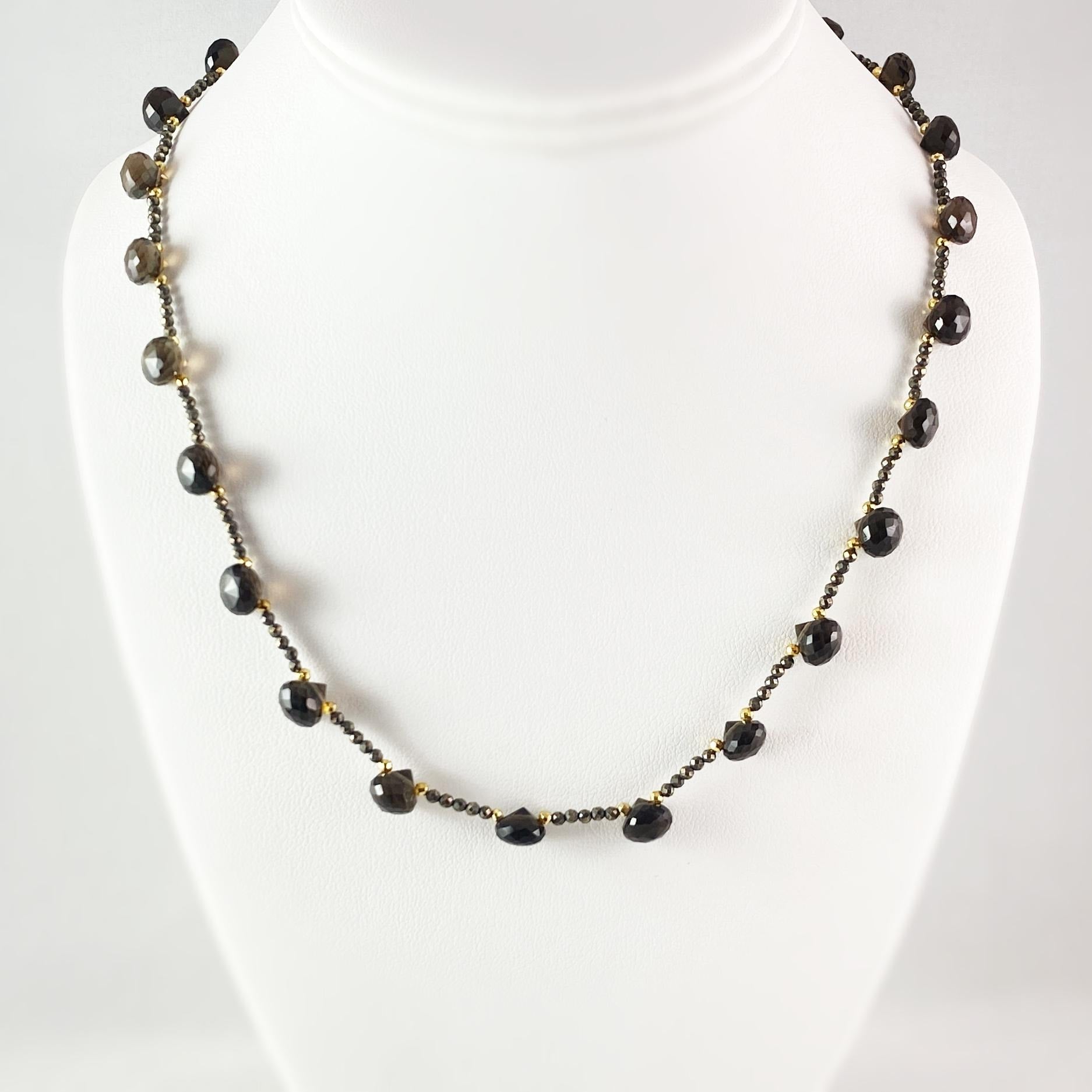 Smoky Quartz Necklace, Handmade in USA - Avaasi