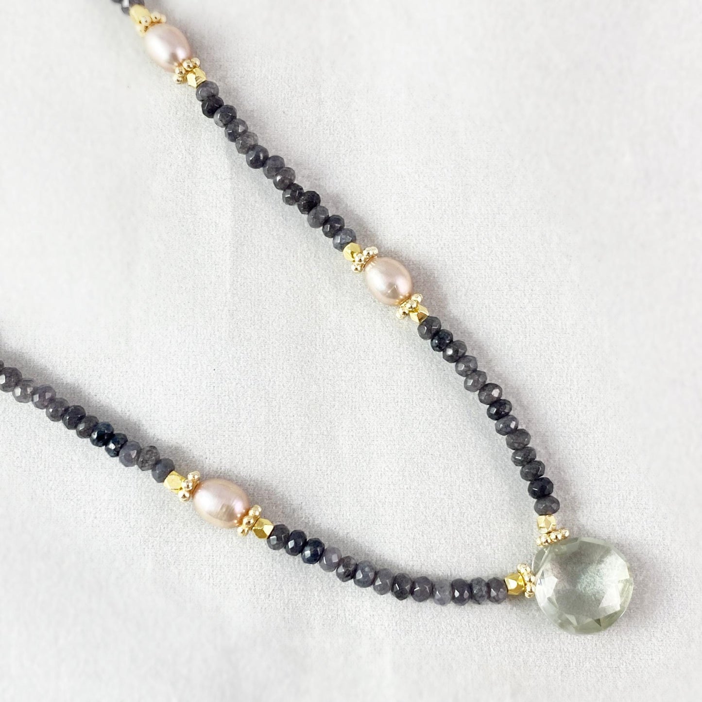 Beaded Teardrop Necklace, Handmade in USA - Avaasi