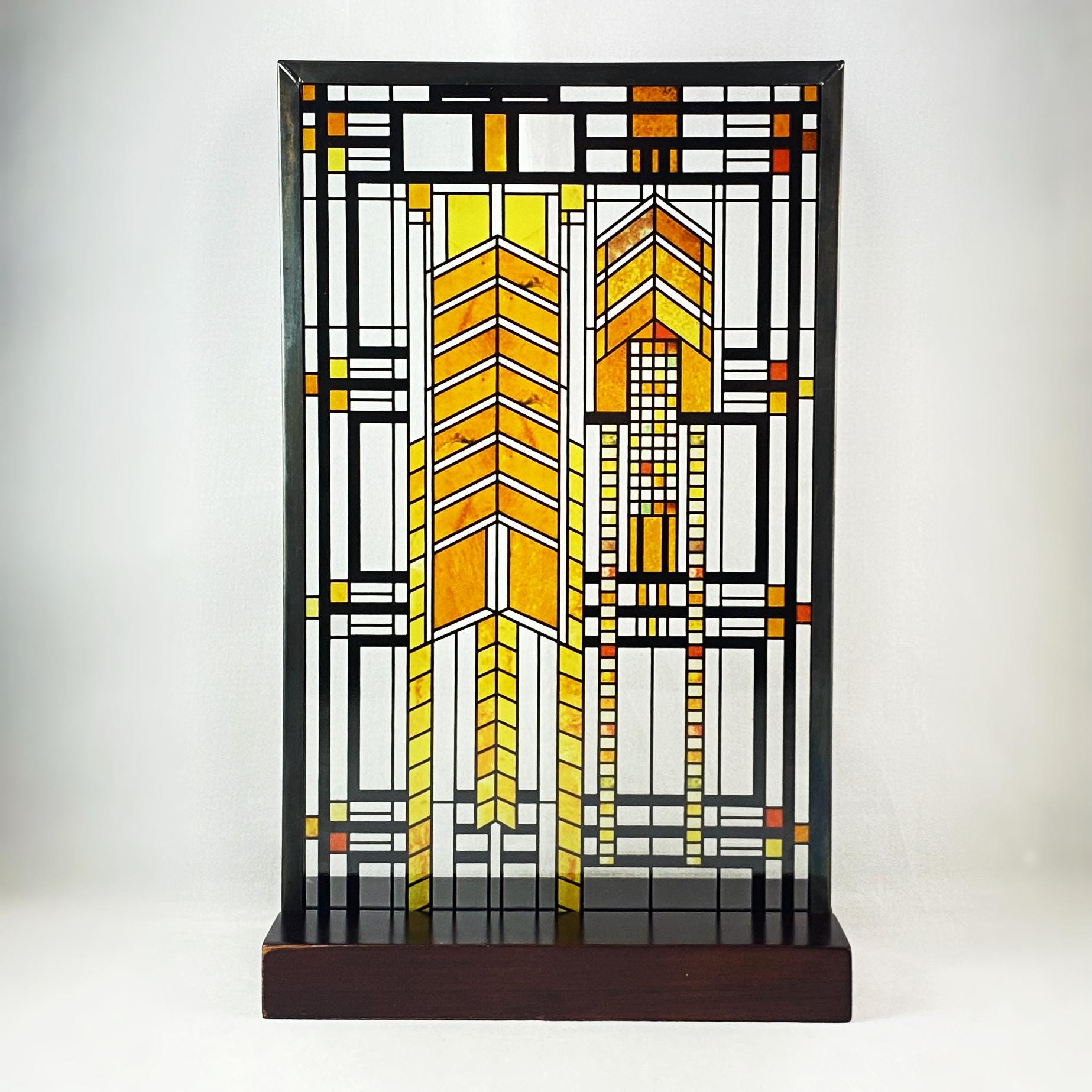 Frank Lloyd Wright Autumn Sumac Art Glass