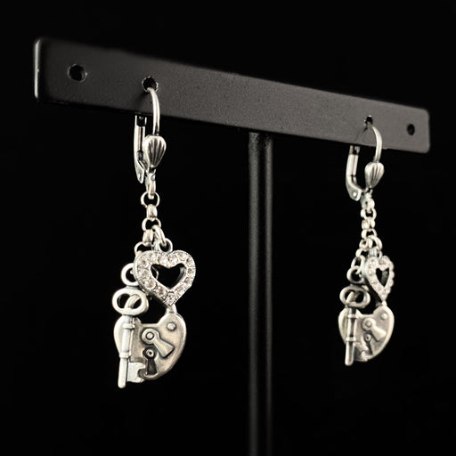 Key To My Heart Drop Earrings - La Vie Parisienne by Catherine Popesco