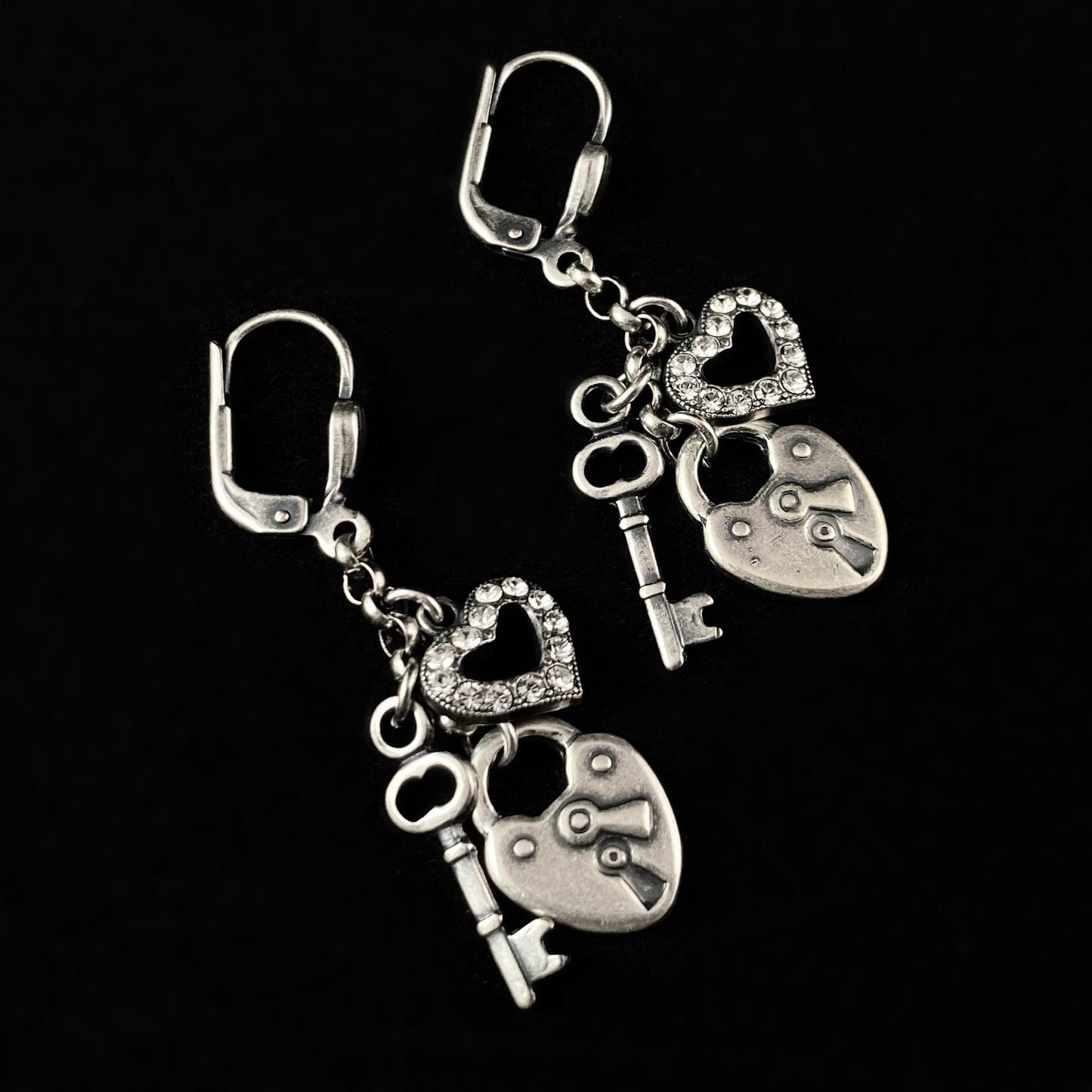 Key To My Heart Drop Earrings - La Vie Parisienne by Catherine Popesco
