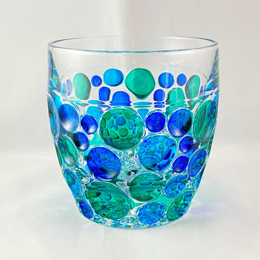 Venetian Glass Kaleidoscope SD Whiskey Glass - Handmade in Italy, Colorful Murano Glass