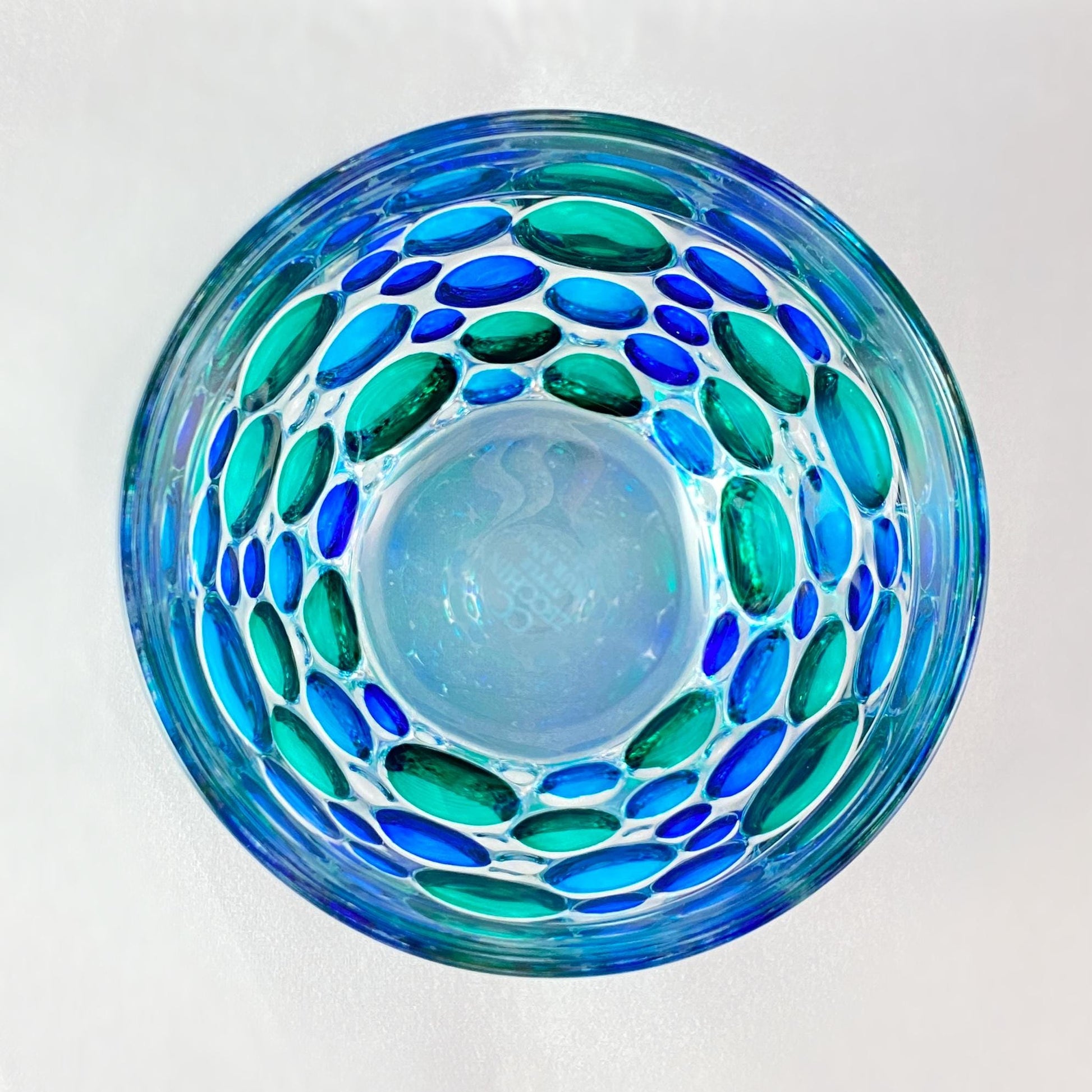 Venetian Glass Kaleidoscope SD Whiskey Glass - Handmade in Italy, Colorful Murano Glass