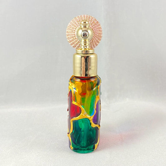 Venetian Glass Perfume Spray Bottle - Handmade in Italy, Colorful Murano Glass