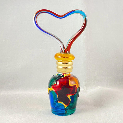 Venetian Glass Perfume Bottle - Handmade in Italy, Colorful Murano Glass