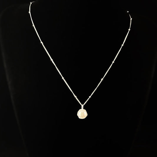 Dainty Freshwater Pearl Pendant Necklace, Made in USA - Peri