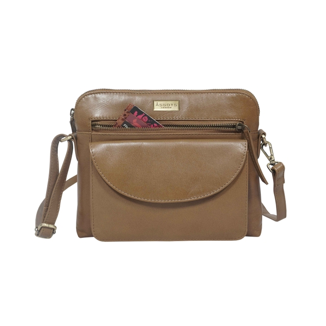 Jean Tan Vegetable Tanned Real Leather Crossbody Bag