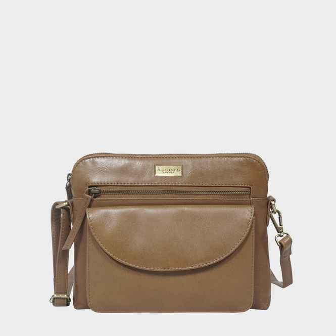 Jean Tan Vegetable Tanned Real Leather Crossbody Bag