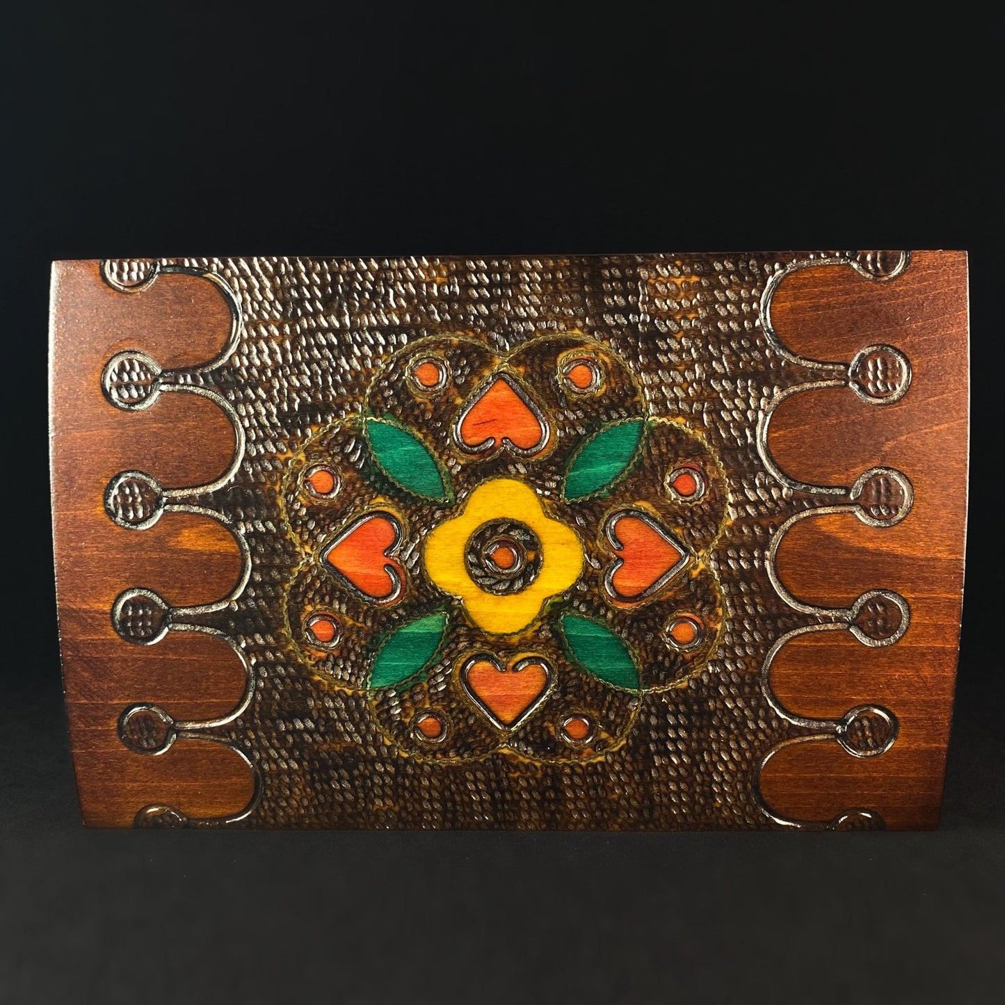 Jewelry Chest Handmade Hinged Rectangle Wooden Treasure Box
